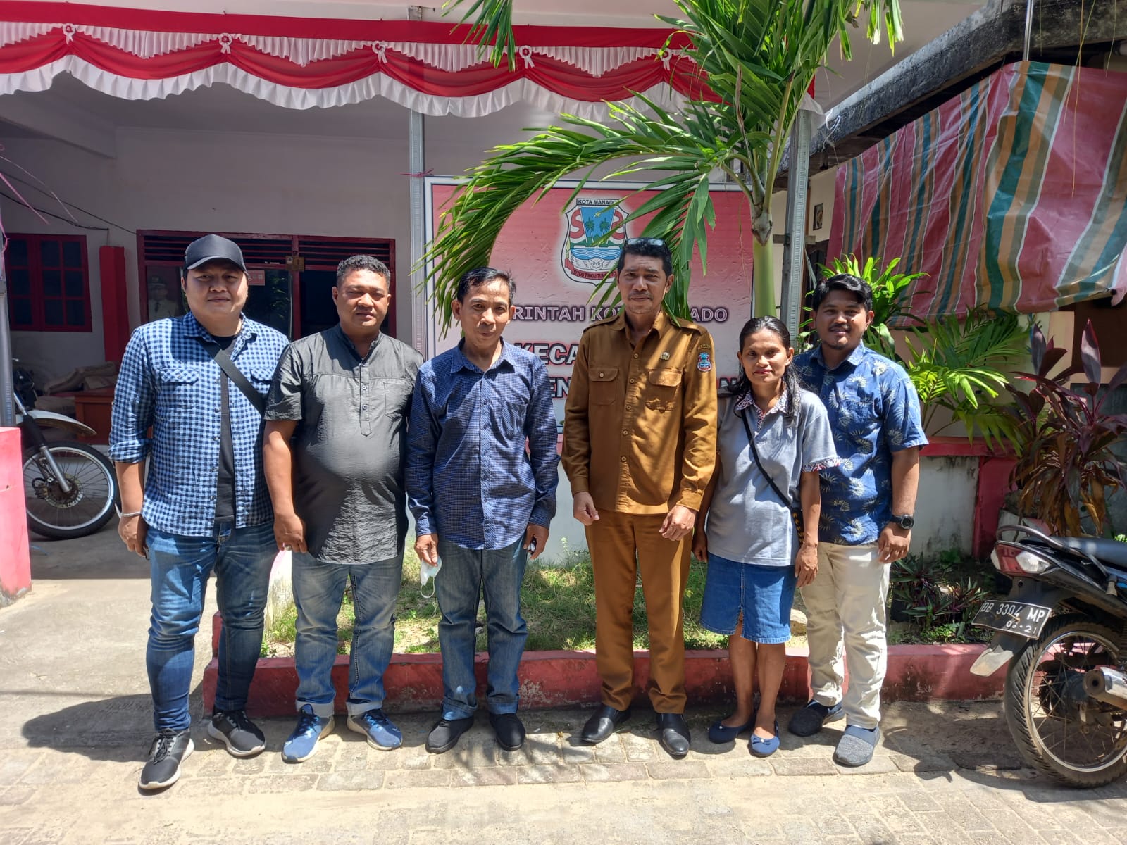 Panwascam Bunaken Kepulauan mengunjungi kantor Kecamatan