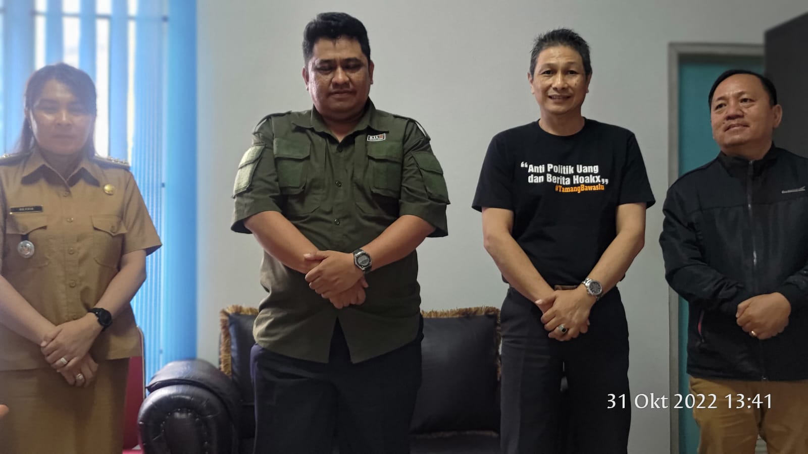 Panwascam Wanea melakukan kunjungan untuk Koordinasi