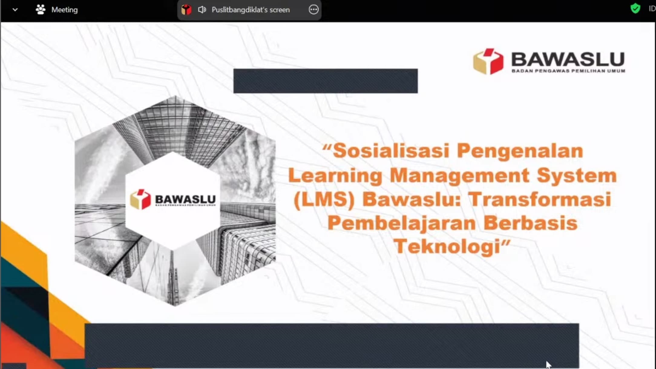 sialisasi peluncuran LMS Bawaslu