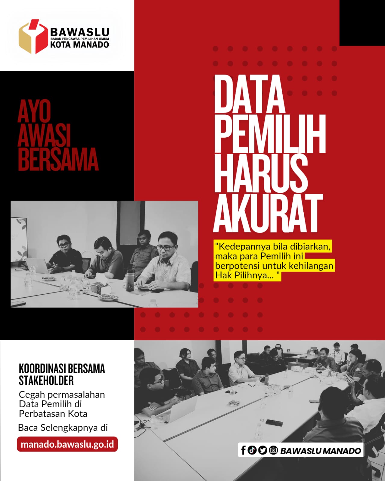 Koordinasi PDPB 2025 di wilayah perbatasan Kota Manado