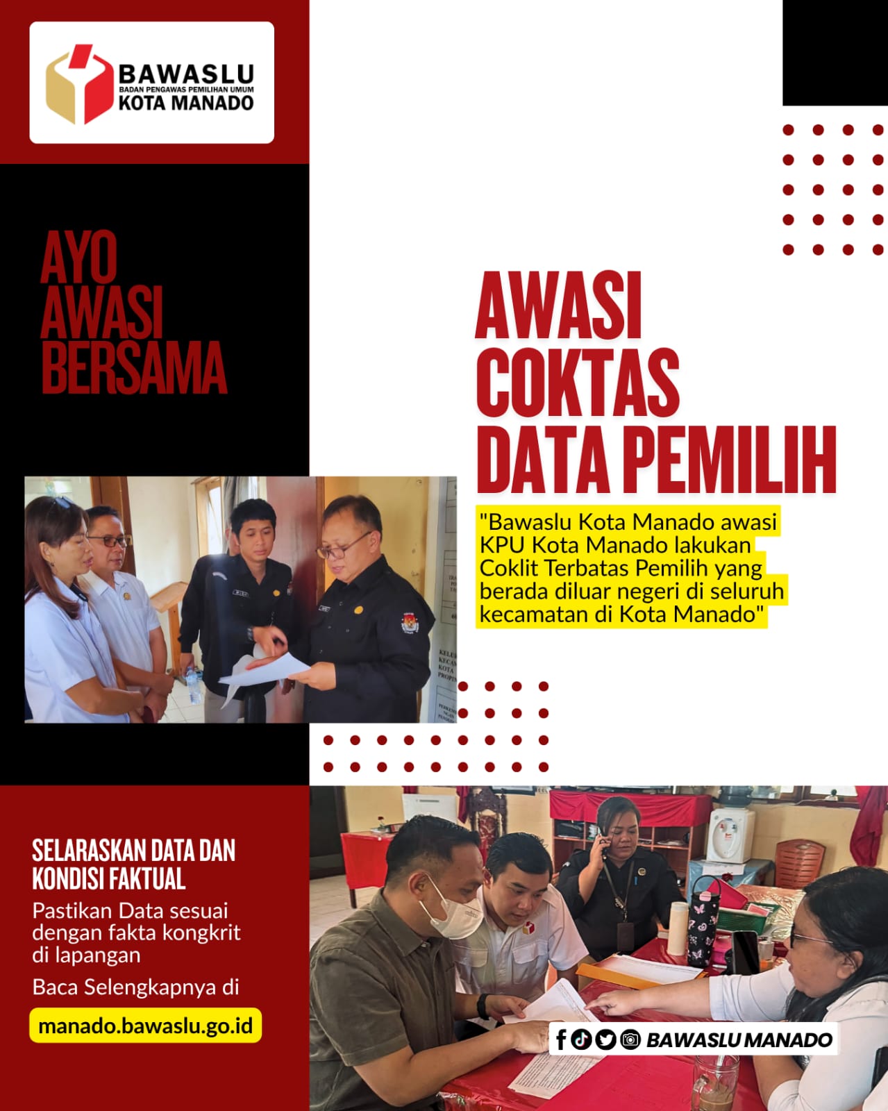 Awasi Coklit Terbatas Pemilih yang berada di Luar negeri