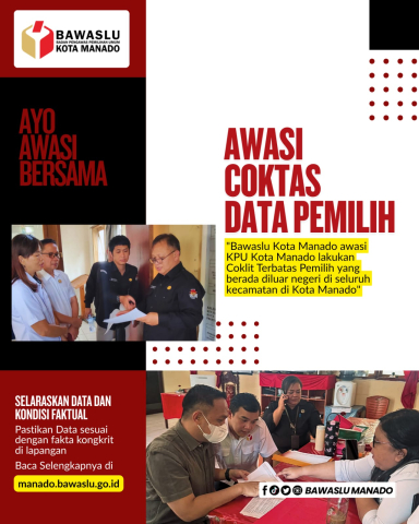 Awasi Coklit Terbatas Pemilih yang berada di Luar negeri