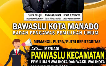 Berikut Tahapan Perekrutan Panwascam Jajaran Bawaslu Manado