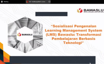 sialisasi peluncuran LMS Bawaslu