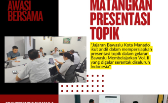 Bawaslu Kota Manado Gelar Rapat Persiapan Pelaksanaan Bawaslu Membelajarkan Vol. II